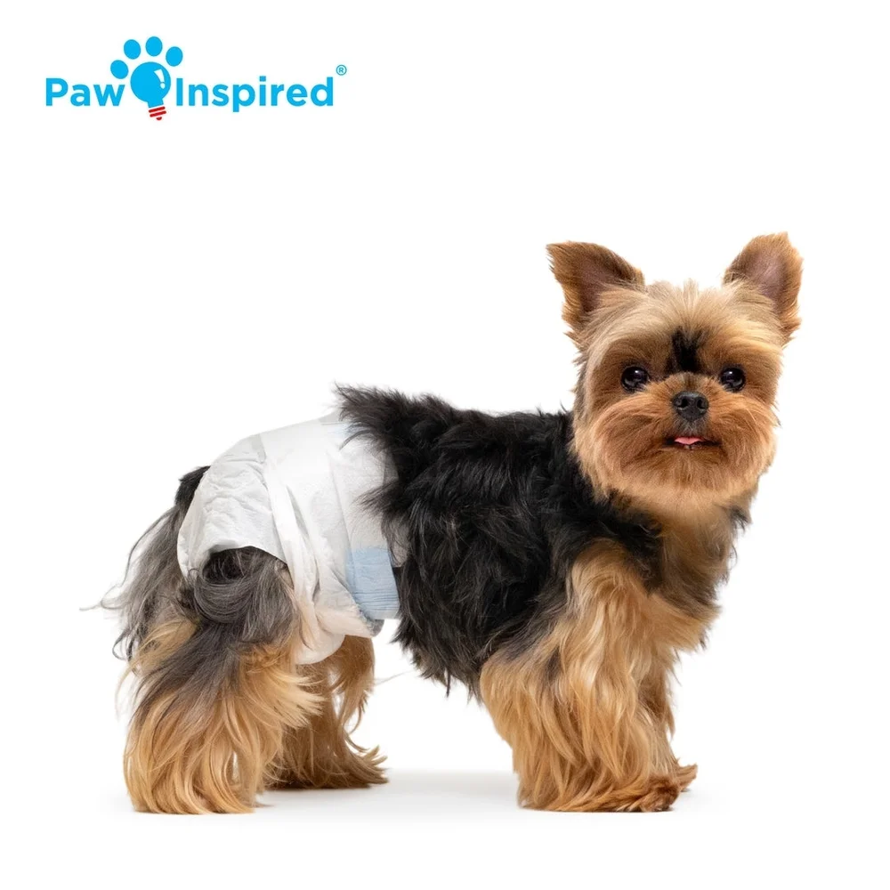 Paw Inspired NIP Super Absorbent 32 Count Female Dog Disposable Diapers Size XS